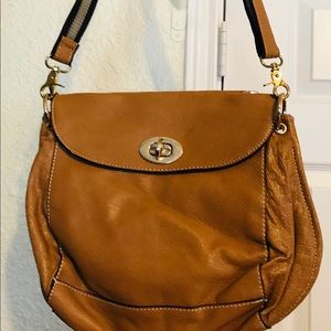 Camel Colored Shoulder Tote